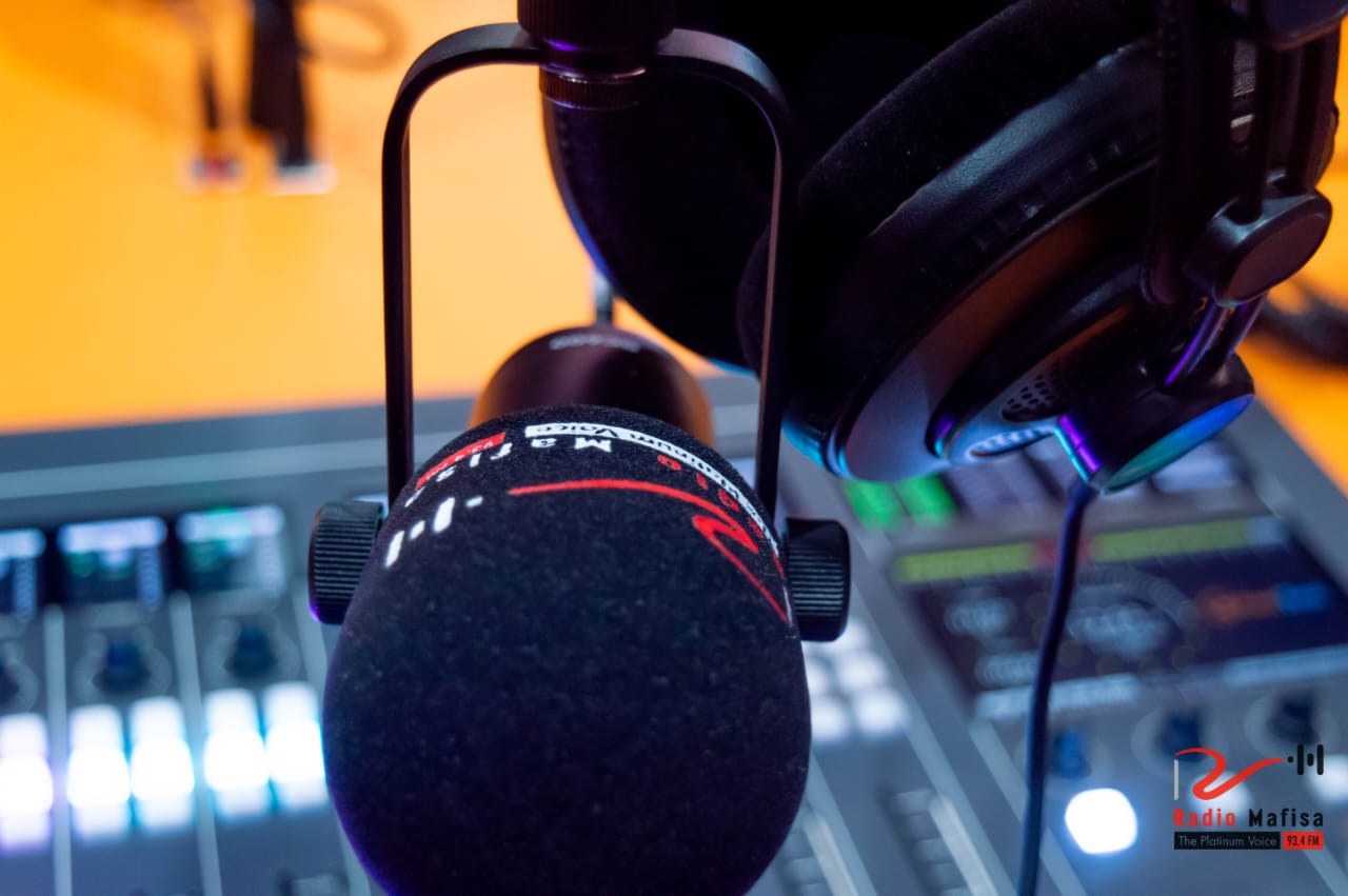 Inside Radio Mafisa studio
